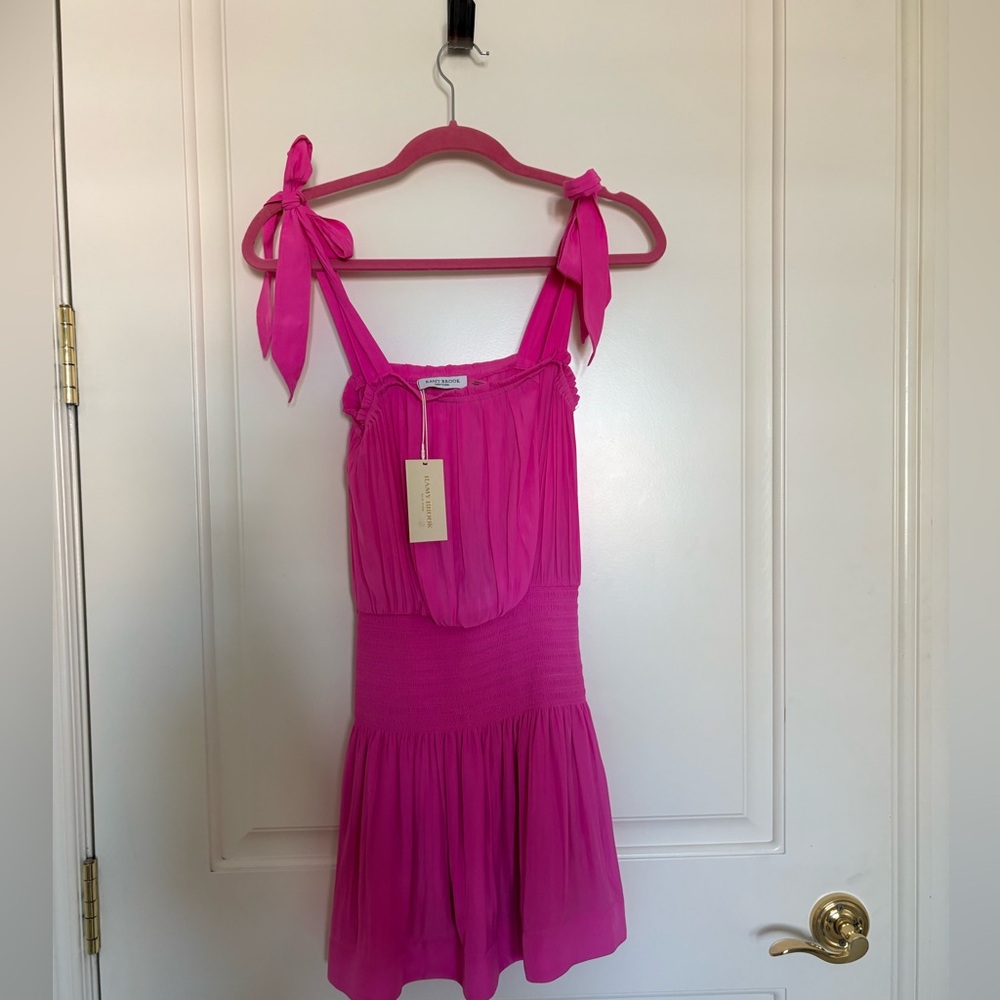 Hot Pink Tie-Strap Sundress